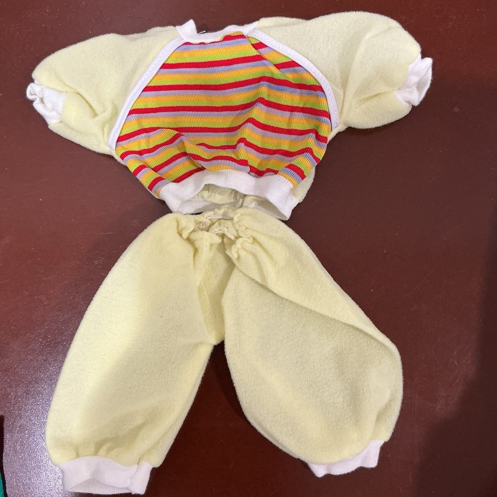 Vintage Cabbage‎ Patch Kids Yellow & Red Stripe Track Suit Jogging Suit